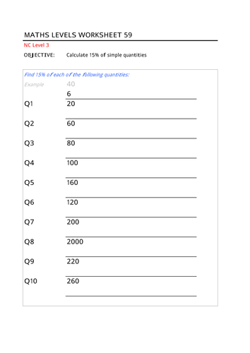 Calculate 15%