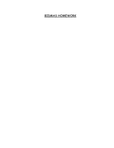 Order of Operations