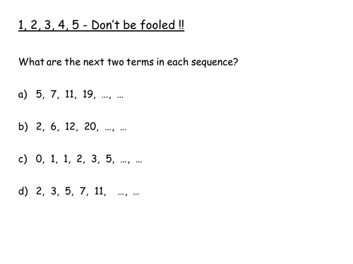 number-sequences-teaching-resources