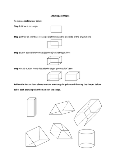 Drawing 3D Images | Teaching Resources