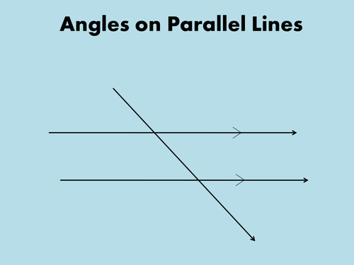 Angles Of Parallel Lines Powerpoint Teaching Resources 0867