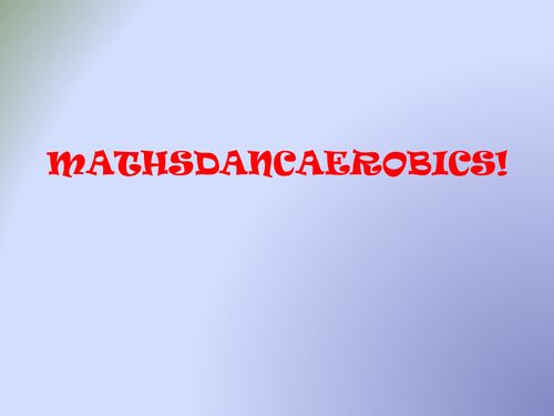 Math danceaerobics