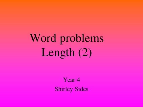 Length Word Problems