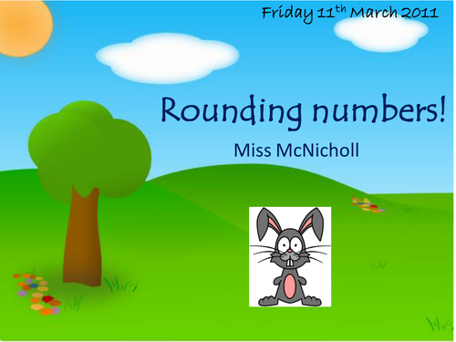 "Rodger Rabbit" Rounding Activity