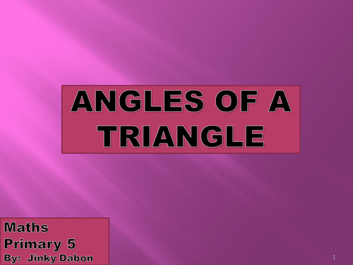 Interior Angles of Triangles