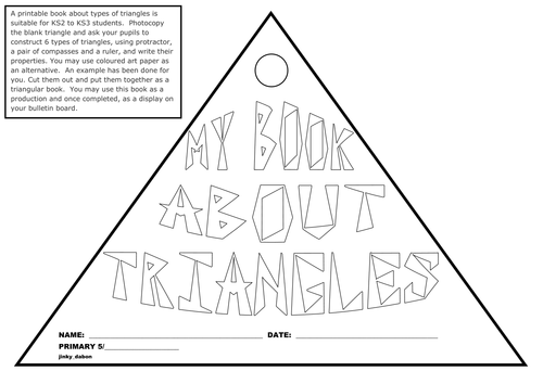 My Book About the Types of Triangles