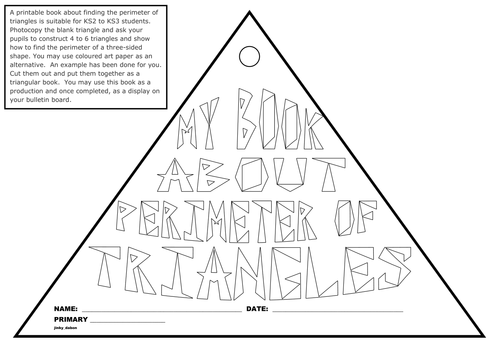 My Book About Perimeter of Triangles