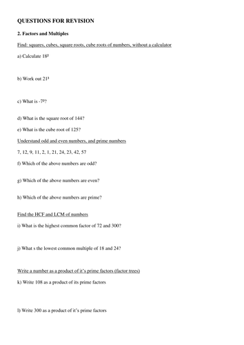 Modular Factors and Multiples
