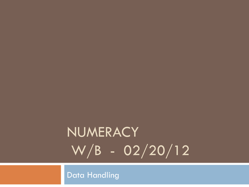 Data Handling PowerPoint
