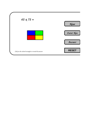 Multiplication of two digit numbers