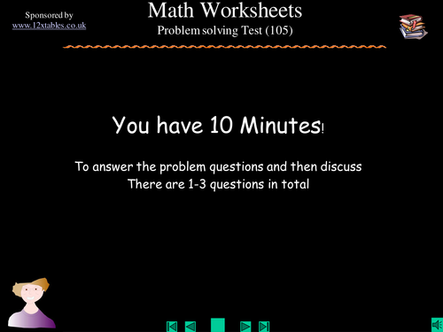 Math Problem Solving Tasks 10