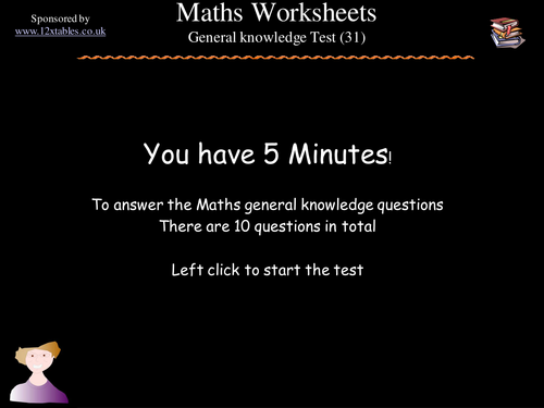 Math General Knowledge Tasks 4