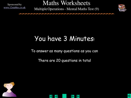 Mixed 4 operations test (9)