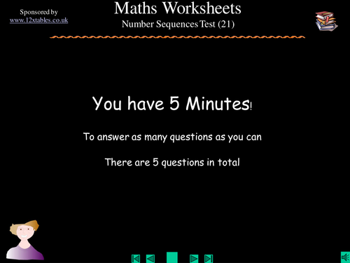 Number Sequence Tasks 3