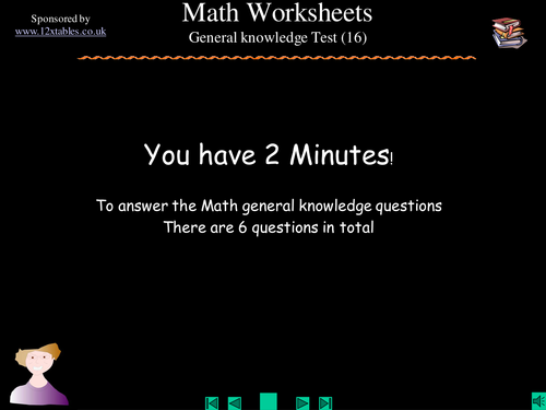 Math General Knowledge Tasks