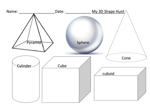 3D shape hunt | Teaching Resources