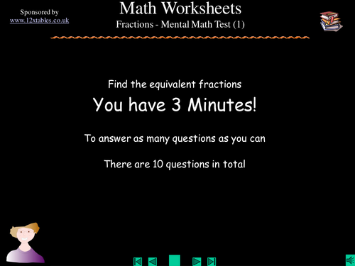 Equivalent Fractions Tasks