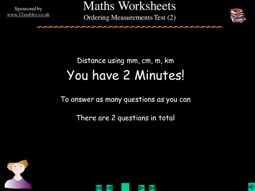 Ordering metric measurements test (2)