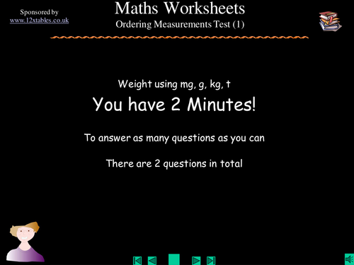 Ordering metric weights test (1)