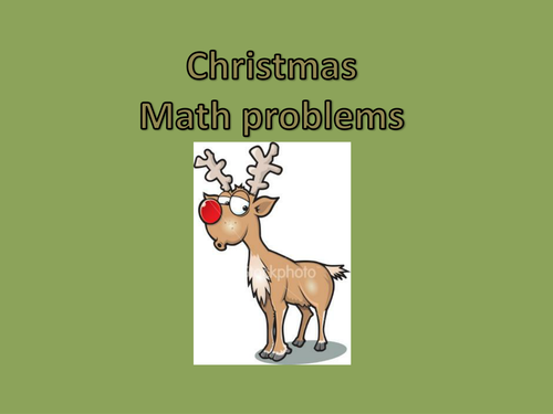 Christmas math problems ppt | Teaching Resources
