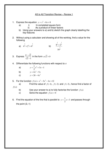 12 grade Mathematics - 11 to 12 Homework