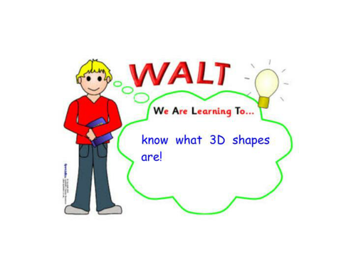 3D Shape Lesson/Hunt