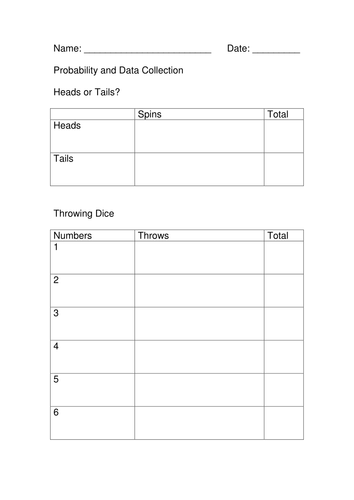 Probability and data collection
