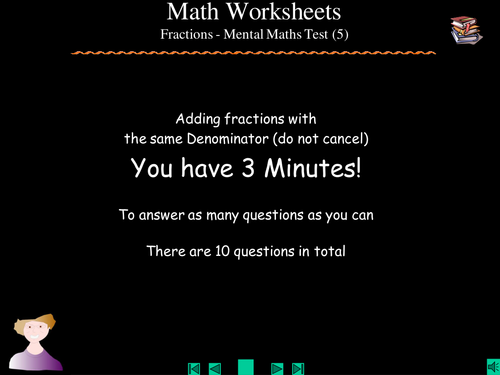 Adding fractions same denominator test (5)