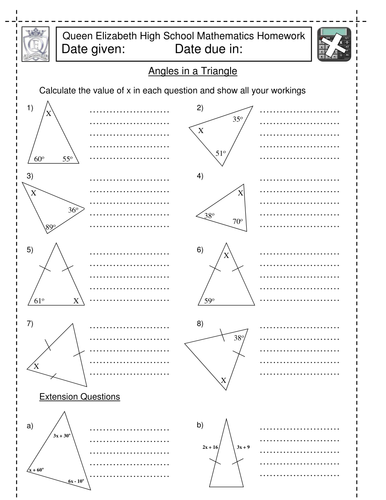 Triangle Finding Missingangles