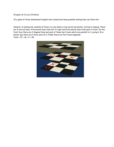 Tic-Tac-Toe Problem
