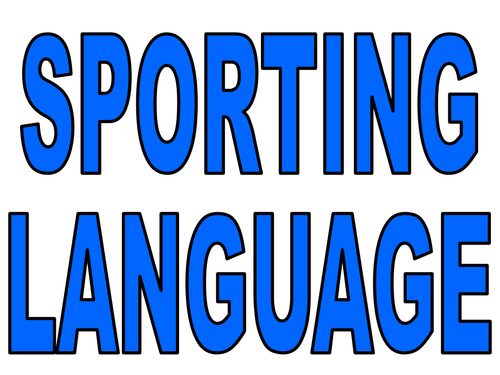 SPORTING LANGUAGE - DISPLAY