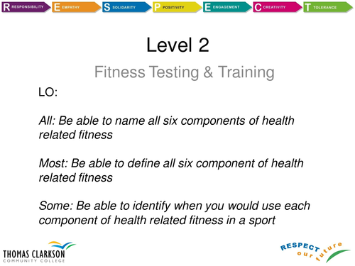 Health & Skill Related Fitness