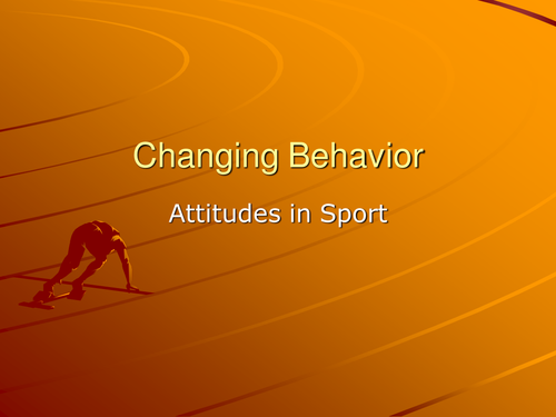 Changing Behaviour