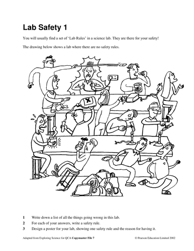Printables Lab Safety Cartoon Worksheet lab safety by kscience teaching resources tes
