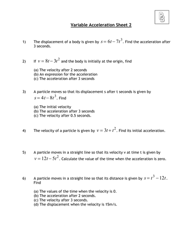 Variable Acceleration 2