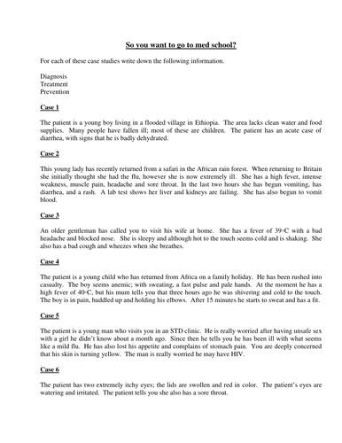 So you want to go to Med School?