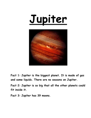 Planet Fact Sheets could Be Made Into A Book By Rachyben Teaching 