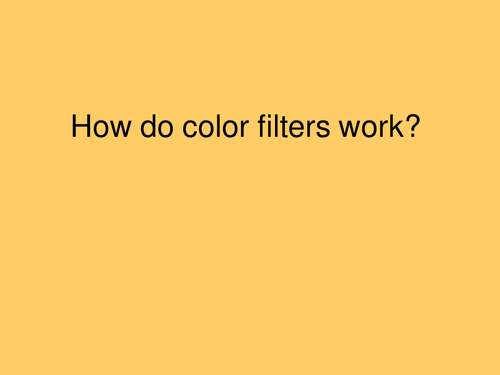 Color Filters