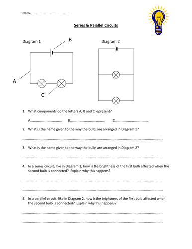 Worksheets Series Parallel Circuit Worksheet series parallel circuits worksheet by edp10ch teaching resources tes