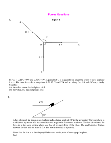 Force Questions