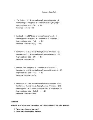 Empirical Formula