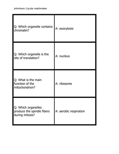 Cells Question Loop/Dominoes