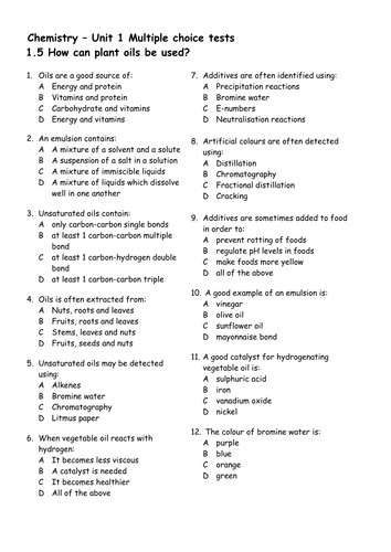 Multiple Choice Practice 5 | Teaching Resources