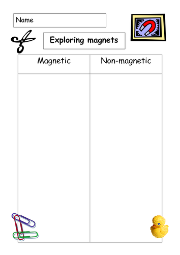 Magnetic or Non-Magnetic? | Teaching Resources