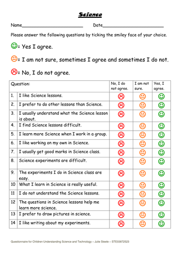 Science - Student Voice & Pre-Teach Understanding | Teaching Resources