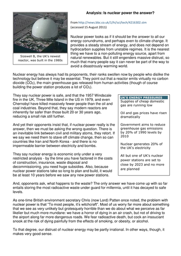 case study on nuclear power plant