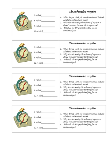 Gas laws introduction activity | Teaching Resources