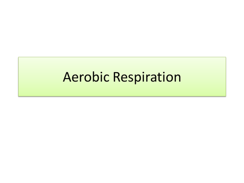 Aerobic Respiration