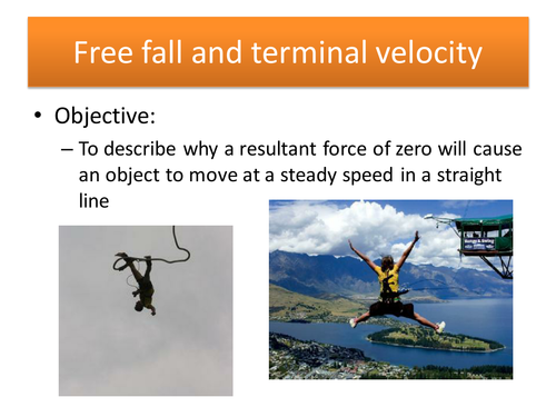 falling objects-mass-weight- terminal velocity by VikSav - UK Teaching ...