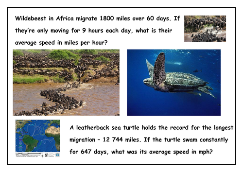 Calculating Speed Cards